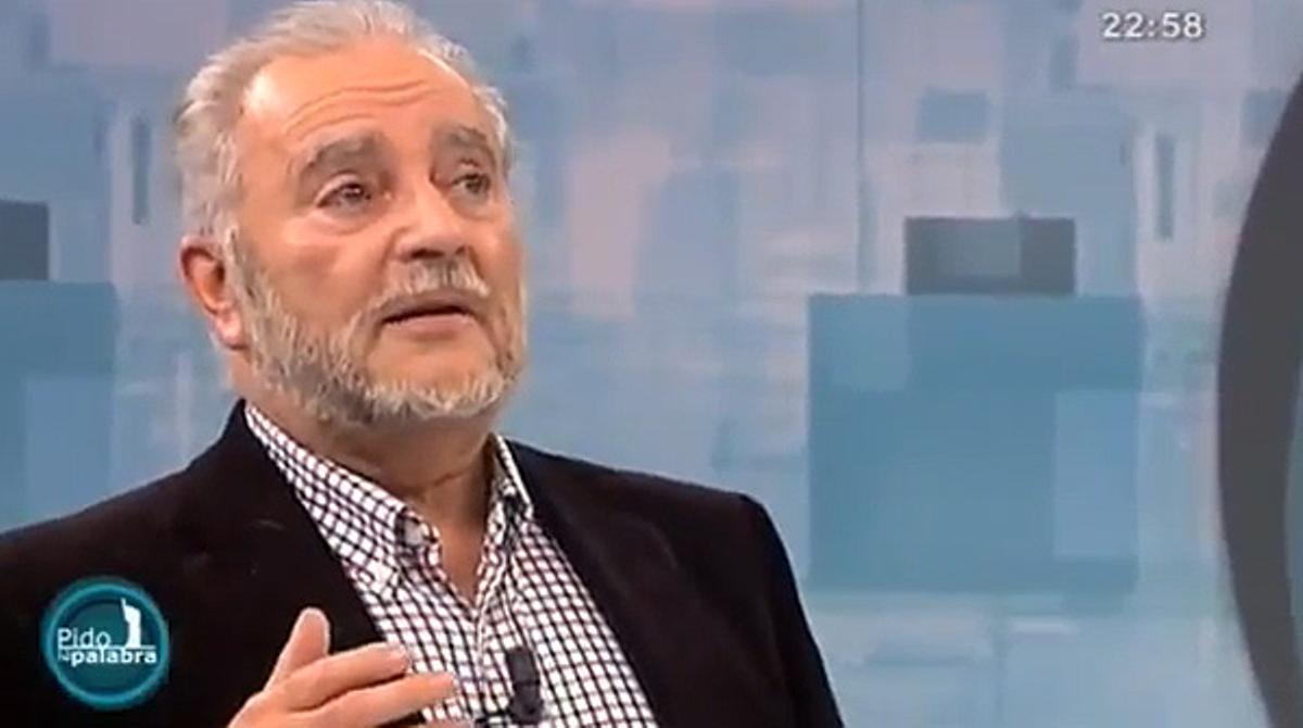 Julio Anguita, en el programa de Canal Sur ’Pido la palabra’.