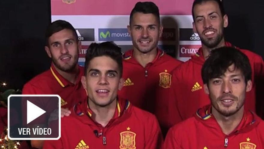 La selección española felicita la Navidad a sus seguidores