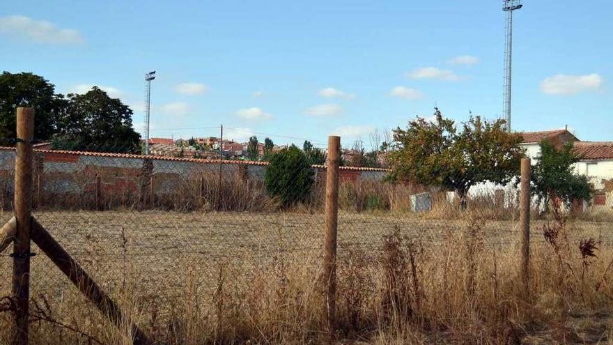 Parcela donde se desarrollarán los huertos urbanos.