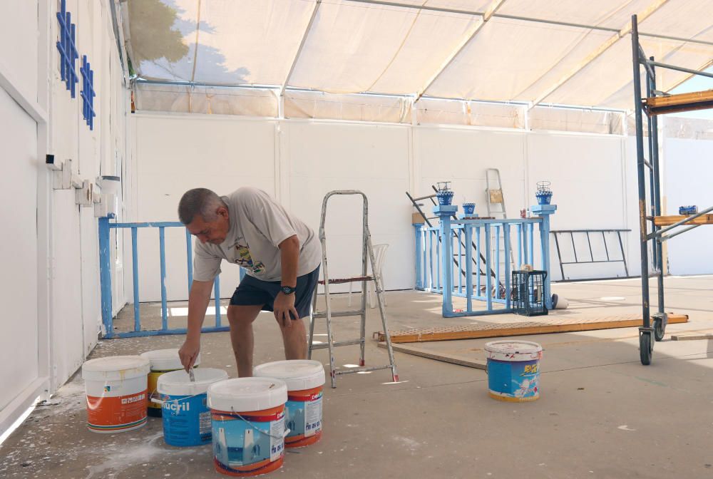 Últimos preparativos de la Feria de Málaga 2017.