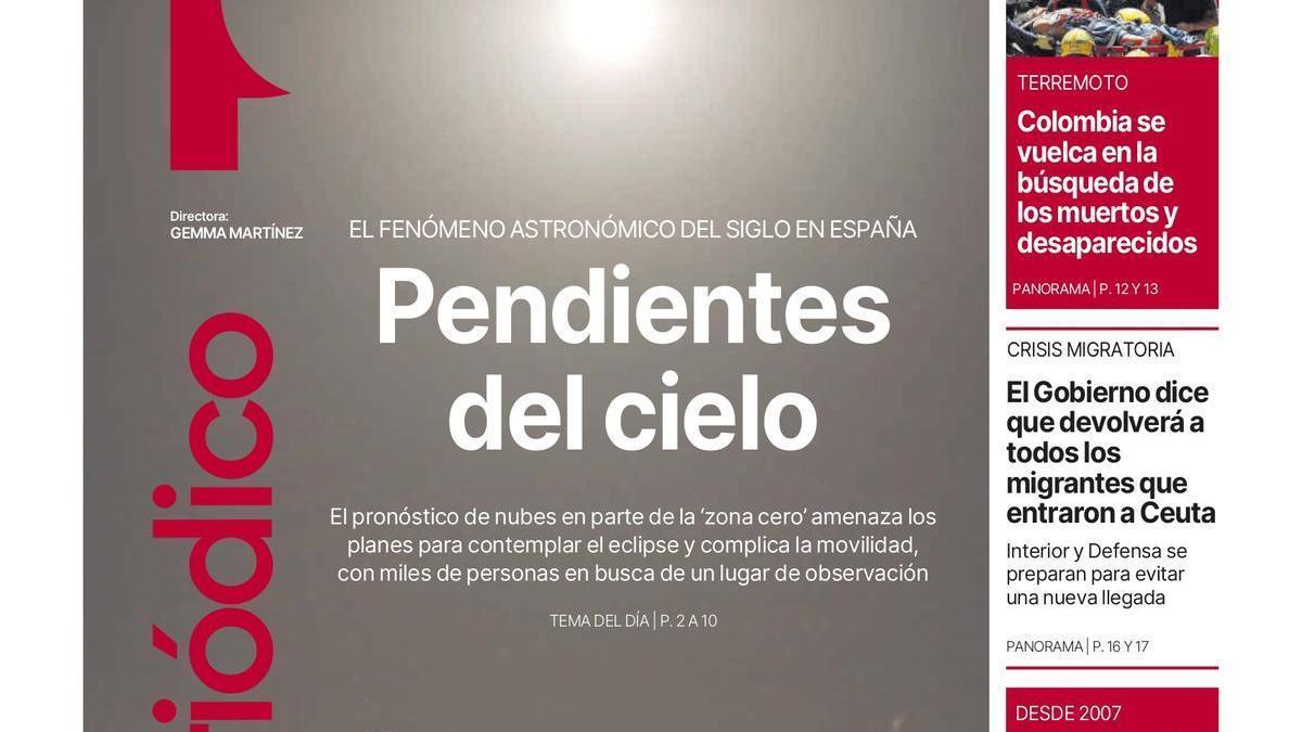 La portada de EL PERIÓDICO del 12 de agosto de 2026