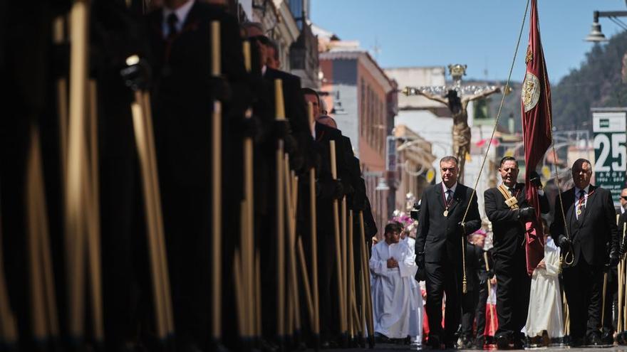 Una procesión del Cristo de La Laguna y su Esclavitud.