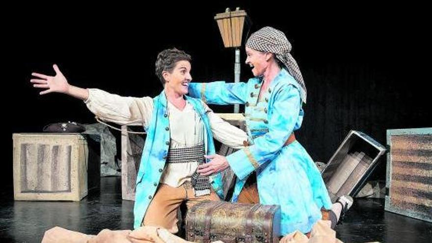Mònica Torra i Clara Gavaldà protagonitzen «Les pirates de terra endins», el quart muntatge de la Companyia Sgratta | RAMON VILALTA