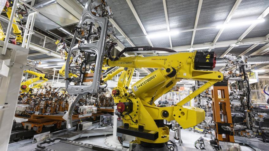 Robot de Seat en una fábrica.
