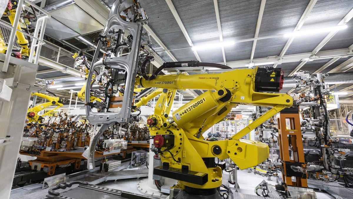Robot de Seat en una fábrica.