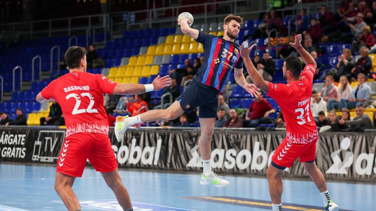 Acción del encuentro de la primera vuelta en el Palau