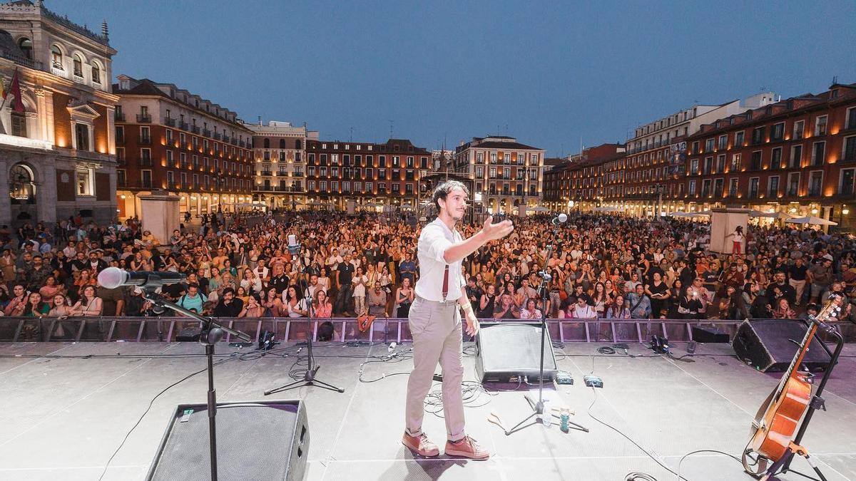 Una actuación de Nacho Prada en Valladolid, su ciudad natal.