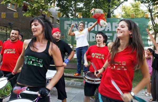 Recibimiento a Andrea Blas a su llegada