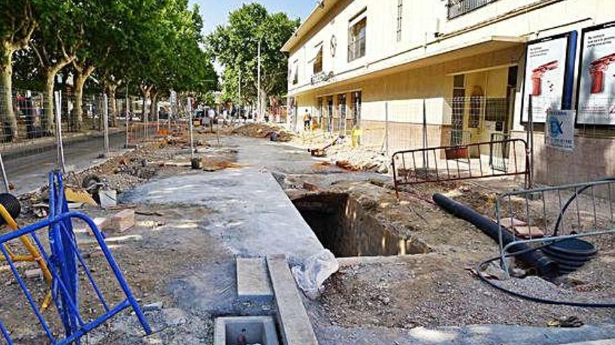 Figueres reprèn les obres a l&#039;entorn del refugi antiaeri de la plaça Estació