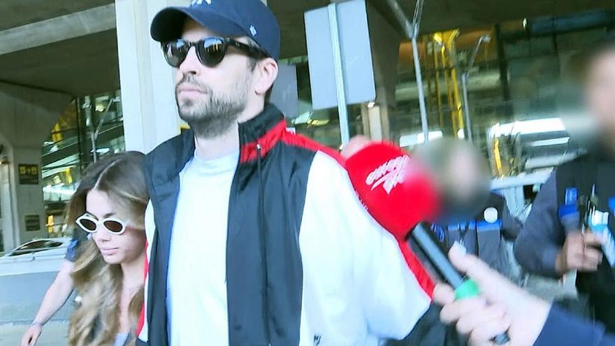 Bronca de Piqué y Clara Chía a su llegada a Madrid: &quot;Te voy a dar una hostia&quot;