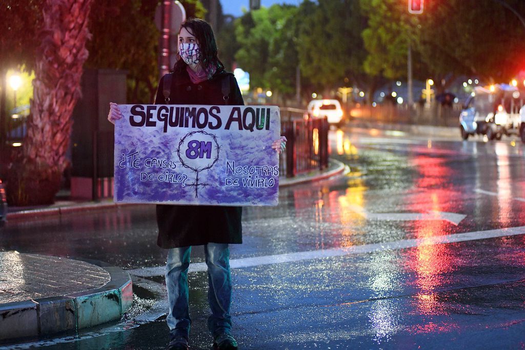 Manifestación feminista en Murcia