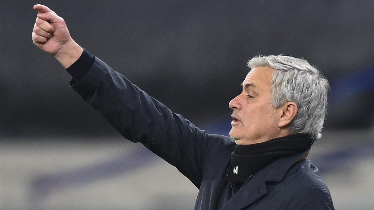 Mourinho, en un partido del Tottenham