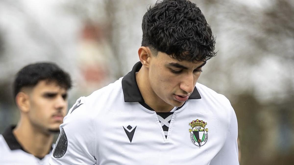 Oussama Boukir, amb la samarreta del filial del Burgos