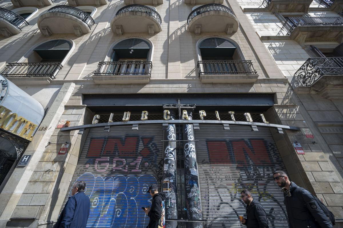 Barcelona. 23.03.2026. Barcelona. Acceso a la sala teatro Capitol por la Rambla. Fotografía de Jordi Cotrina