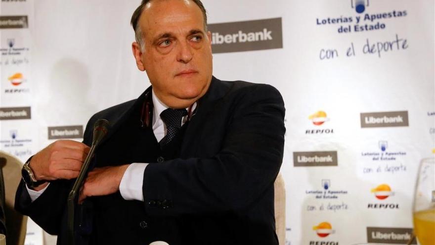 Tebas critica las palabras de Piqué sobre el Espanyol