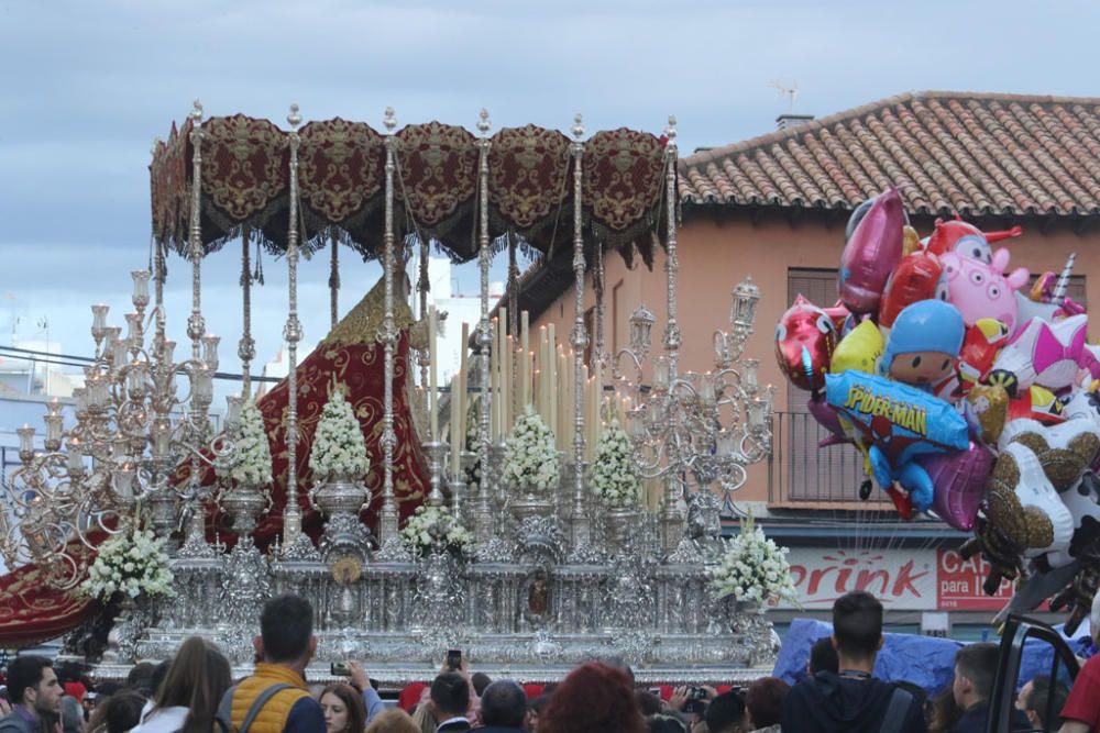 Las imágenes de la procesión de la cofradía de Zamarrilla, en el Jueves Santo de la Semana Santa de Málaga