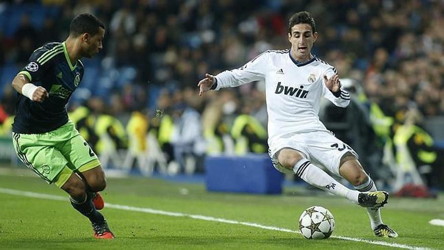 José Rodríguez, con la camiseta del Real Madrid.