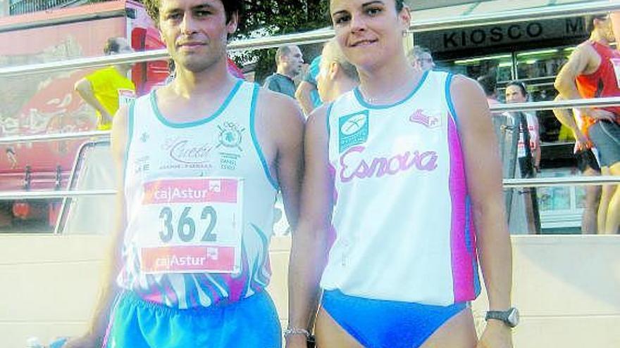 Fran López y Laura Rodríguez, ganadores de la VII Edición de la Carrera del Jurásico Lastres-Colunga.