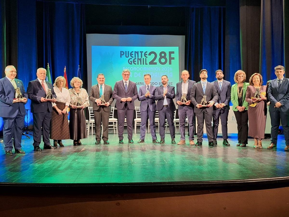 Reconocimientos con motivo del 28F en Puente Genil.