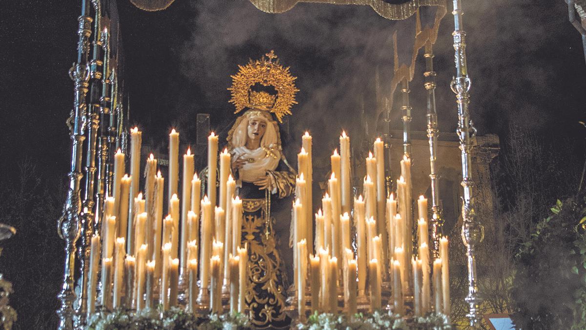 Virgen del Amor: Realiza estación de penitencia el Jueves Santo.