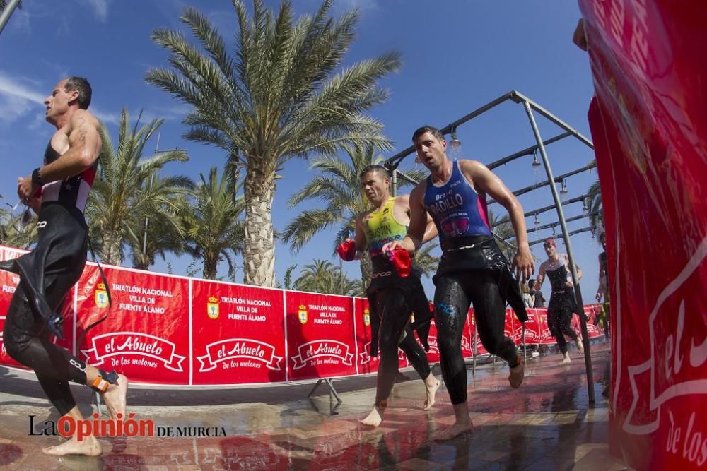 Salida del Triatlón Villa de Fuente Álamo