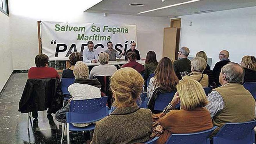 José Hila fue llamado ayer por la plataforma Salvem sa Façana Marítima Parc sí.