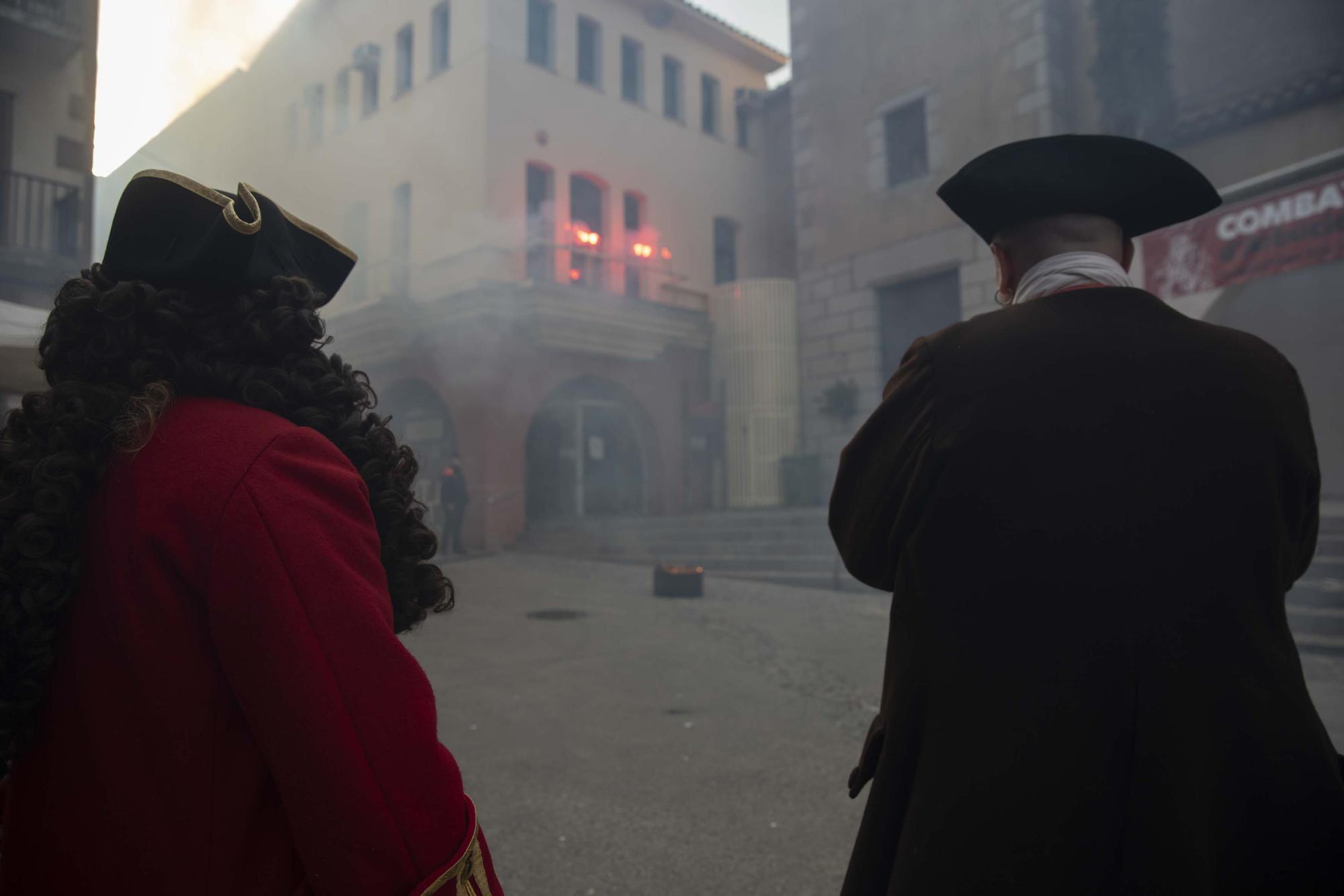 Arbúcies recrea el tradicional Combat de fa més de 300 anys