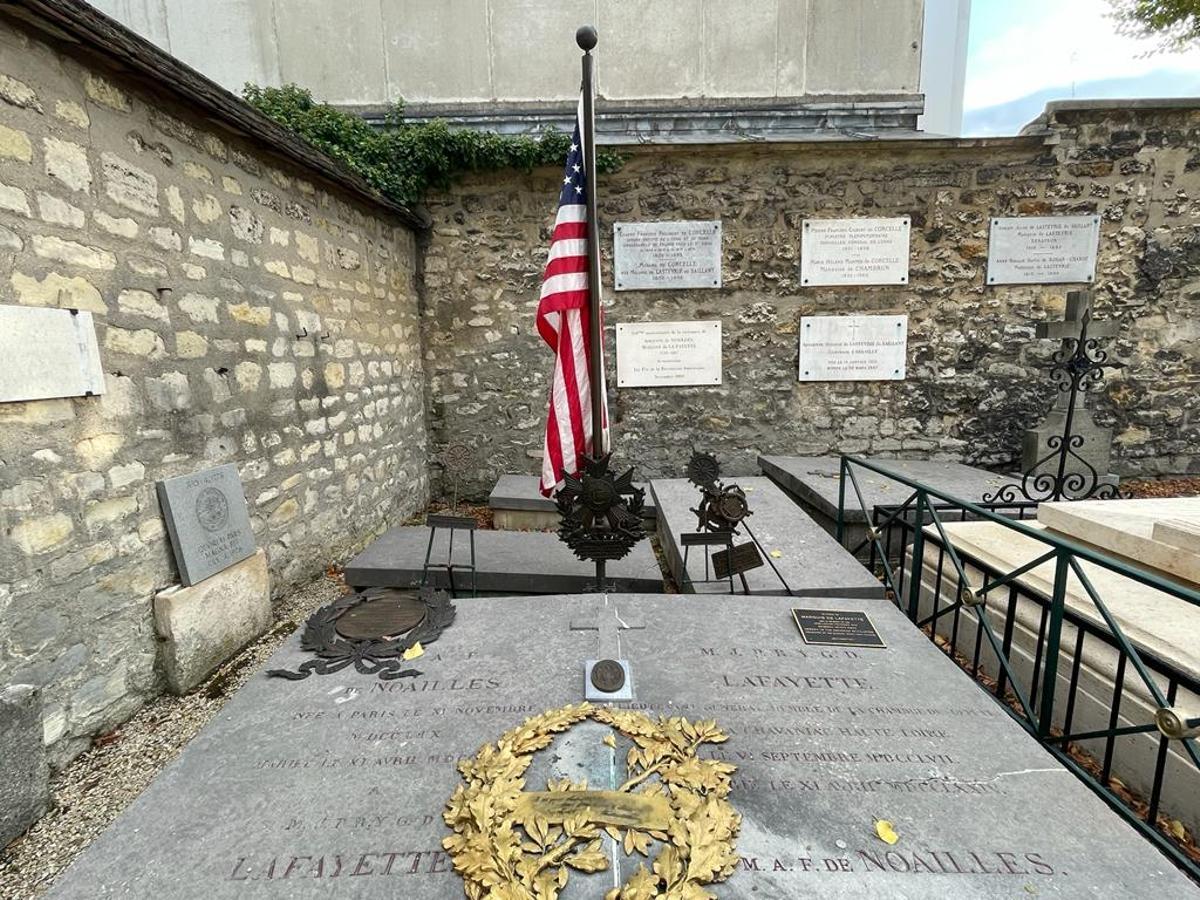 Tumba de Lafayette en el cementerio Picpus.