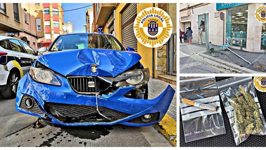 Se fuga en Onda tras causar un accidente con una niña de 4 años en el coche y da positivo en alcohol y drogas