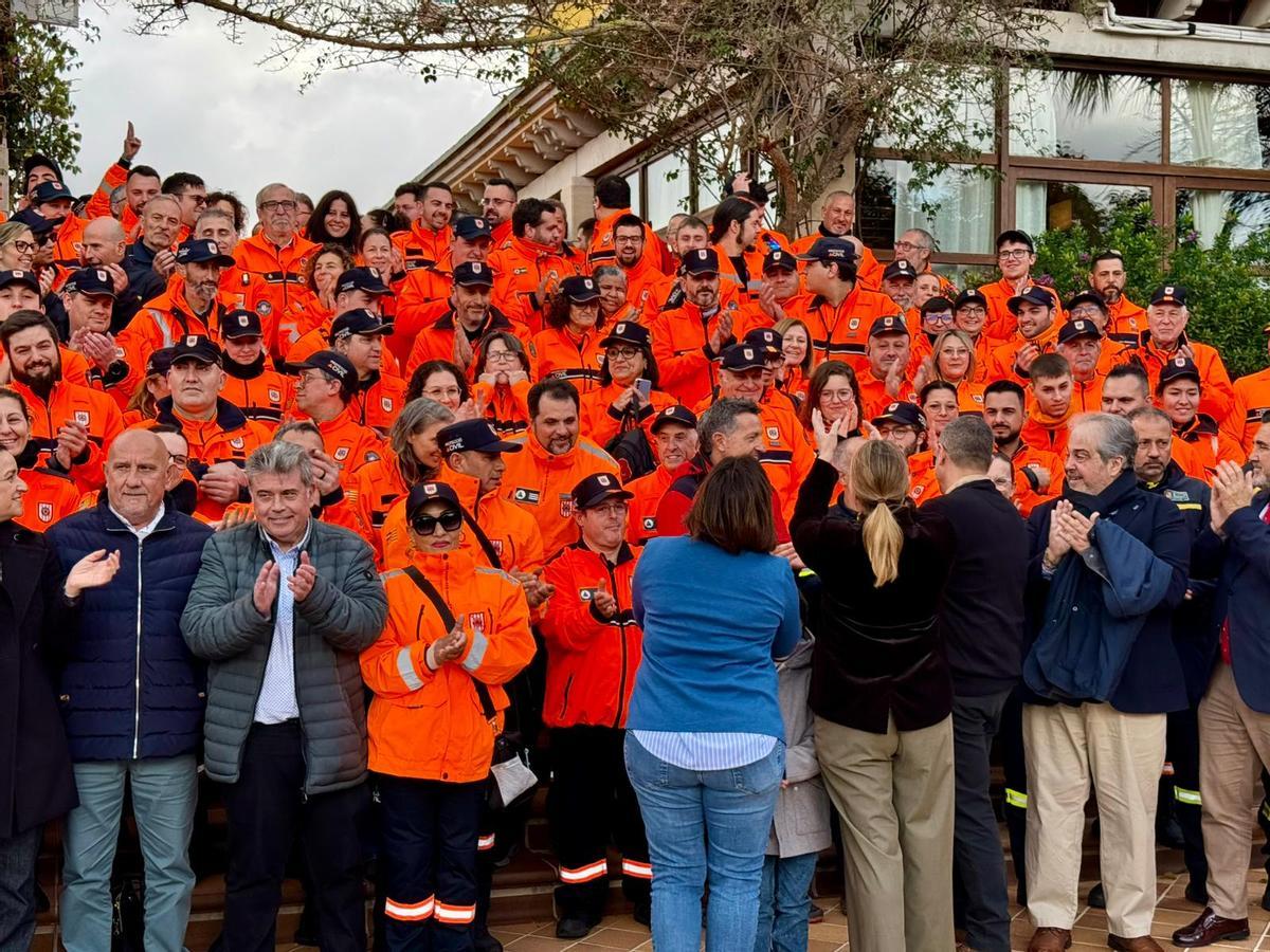 Los voluntarios de Protección Civil en Baleares han recibido un homenaje en Algaida por su labor desinteresada