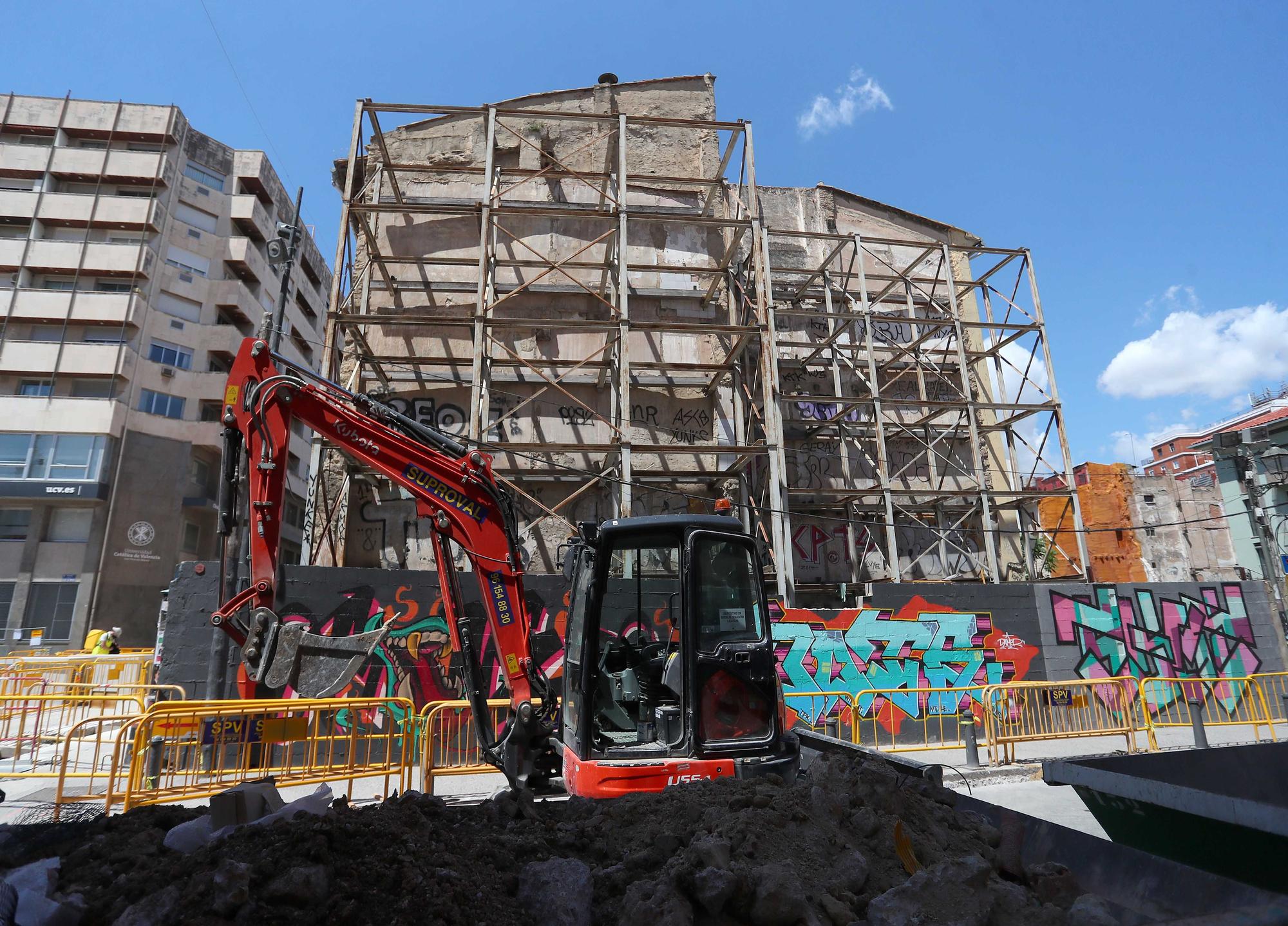 Así avanzan las Obras de la Plaza de Brujas