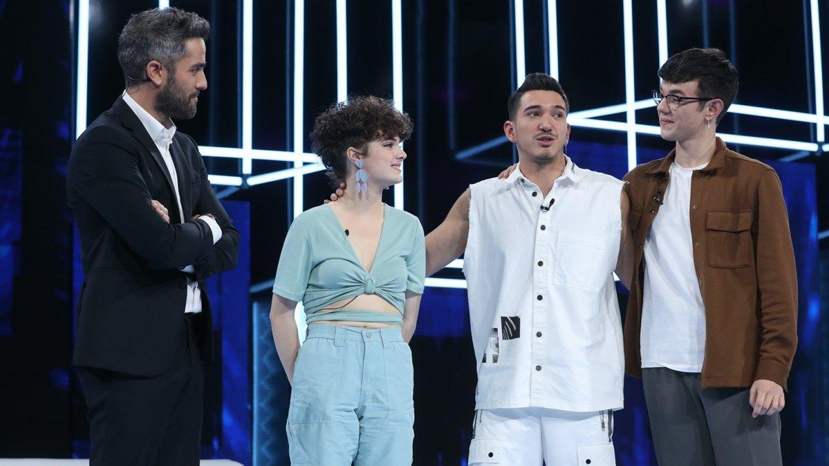 Roberto Leal y los tres nominados de la gala 5 de 'OT 2020'