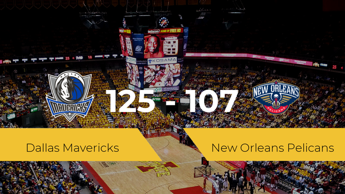 Dallas Mavericks vence a New Orleans Pelicans (125-107)