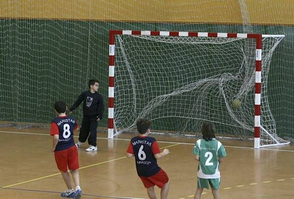 BALONMANO: Maristas-Casablanca (alevín masculino) / Maristas-Balonmano Aragón (infantil) / Maristas-Aragón Santa Isabel (benjamín mixto)