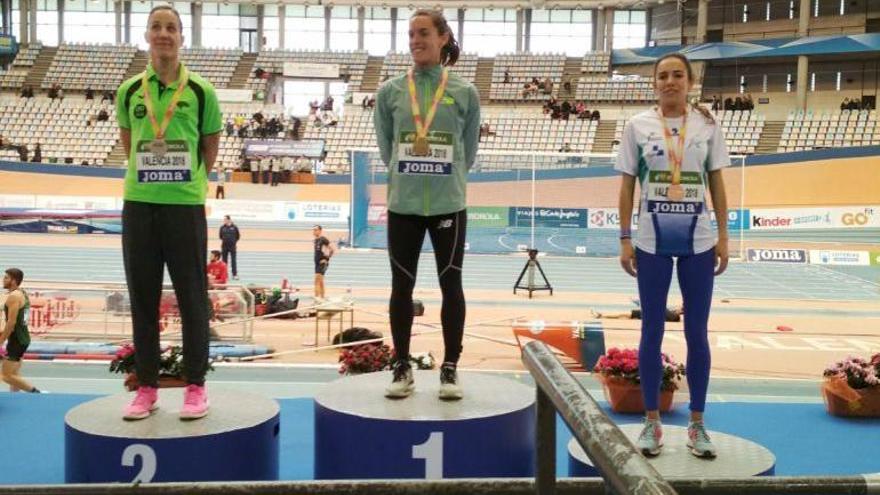 Rosalía Tárraga, en el podio del Nacional de València