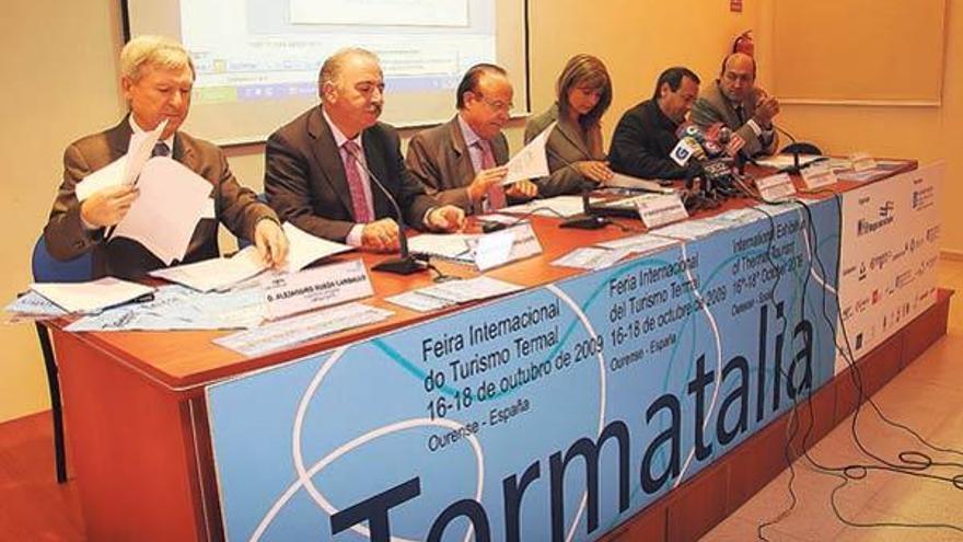 Acto de presentación de Termatalia, ayer en Ourense.  // I.Osorio