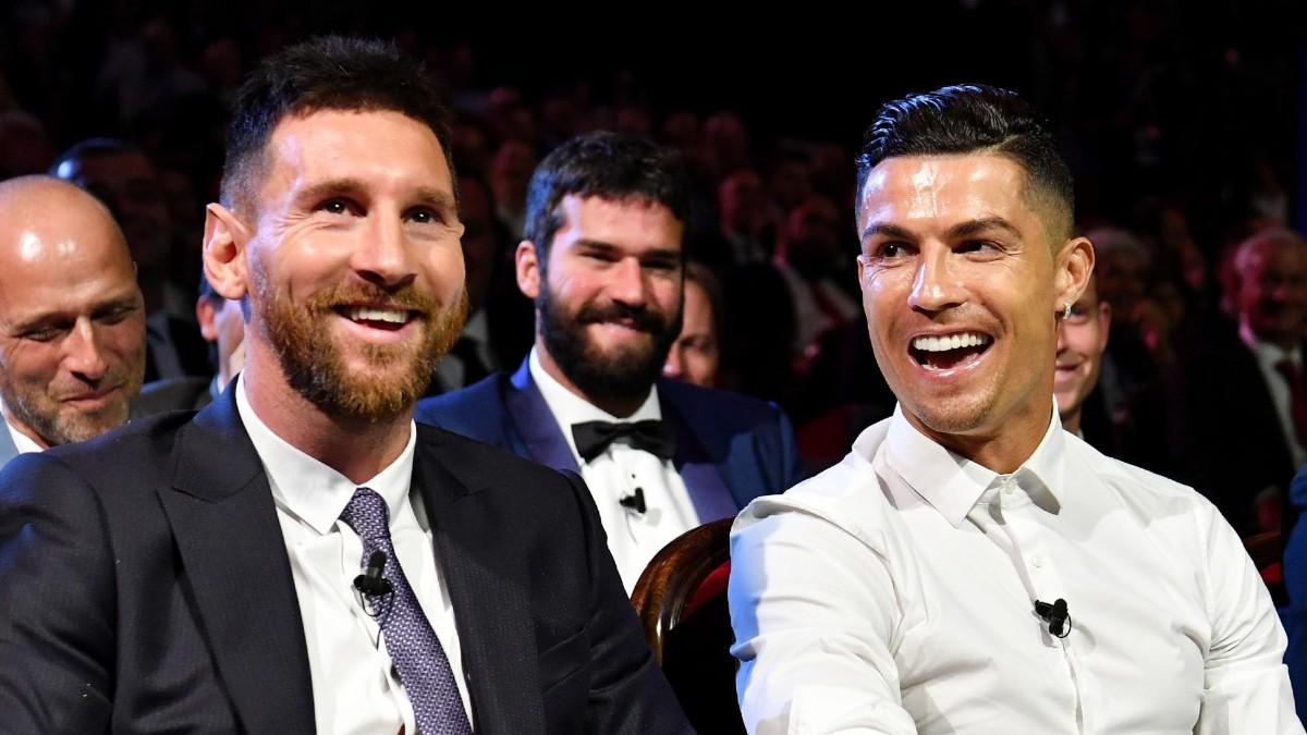 Messi y Cristiano, durante los premios 'The Best'