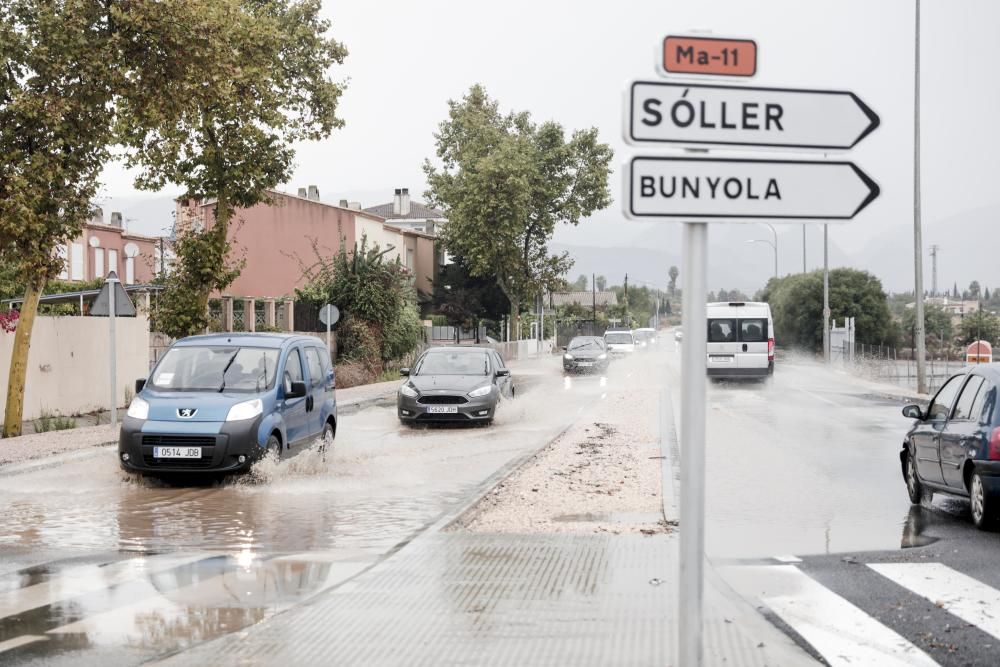 Son Sardina se inunda por las lluvias