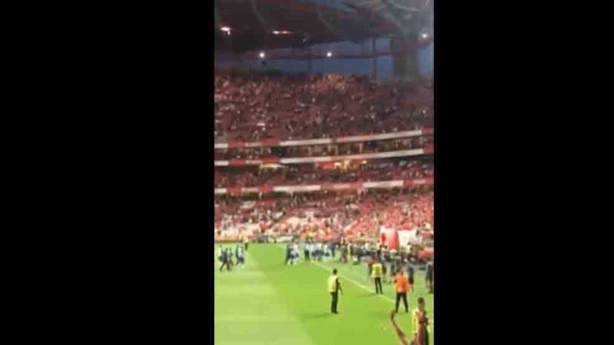 El Benfica hizo sonar el pasodoble 'España cañí'