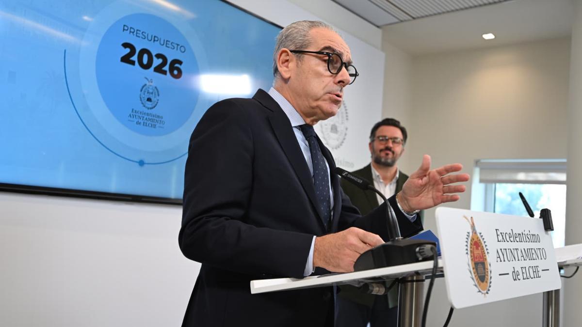Solerr, dando cuenta de algunos datos del presupuesto de Elche para 2026