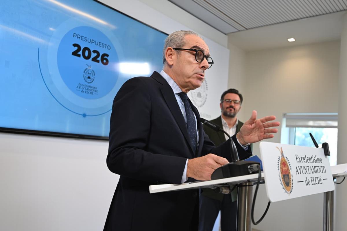 Solerr, dando cuenta de algunos datos del presupuesto de Elche para 2026