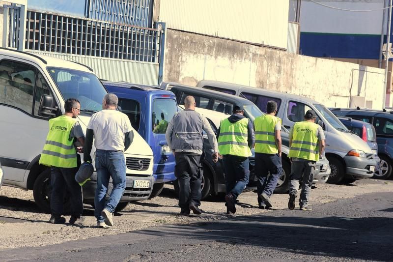 Accidente laboral con un fallecido en el Polígono de El Mayorazgo. | 03/03/2020.Graneros de Tenerife.  | 03/03/2020 | Fotógrafo: María Pisaca Gámez