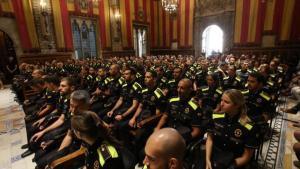 Nuevos agentes de la Guardia Urbana de Barcelona.