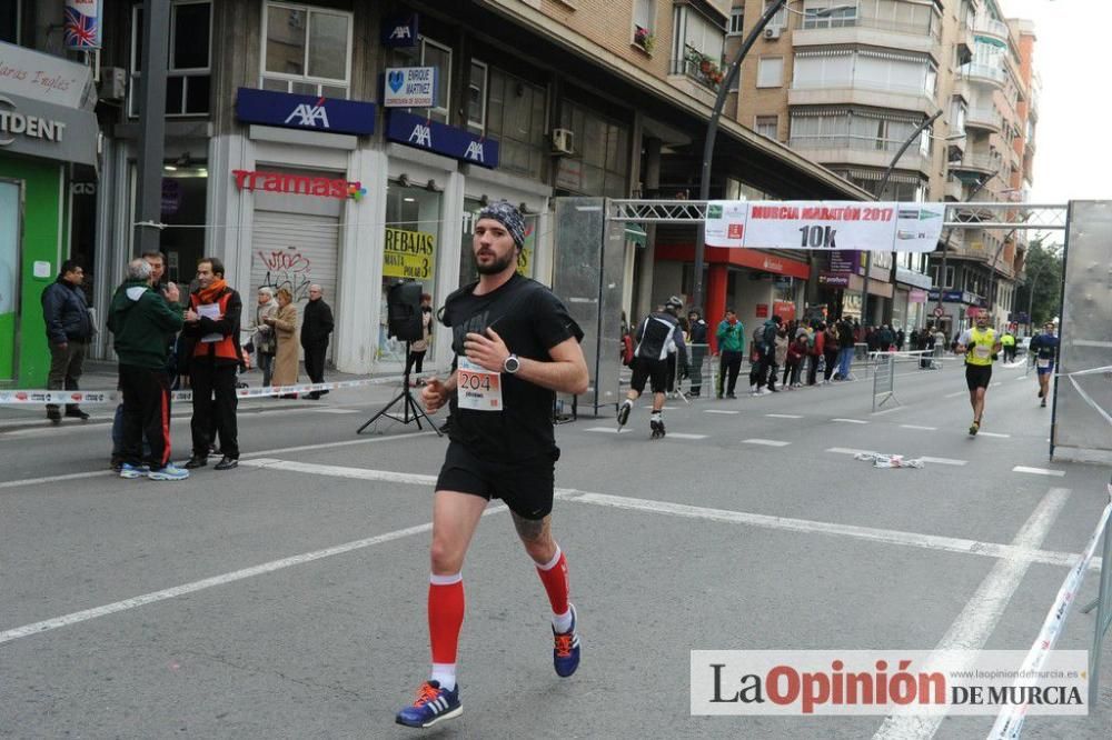 Murcia Maratón y 10 k. Paso por la Gran Vía