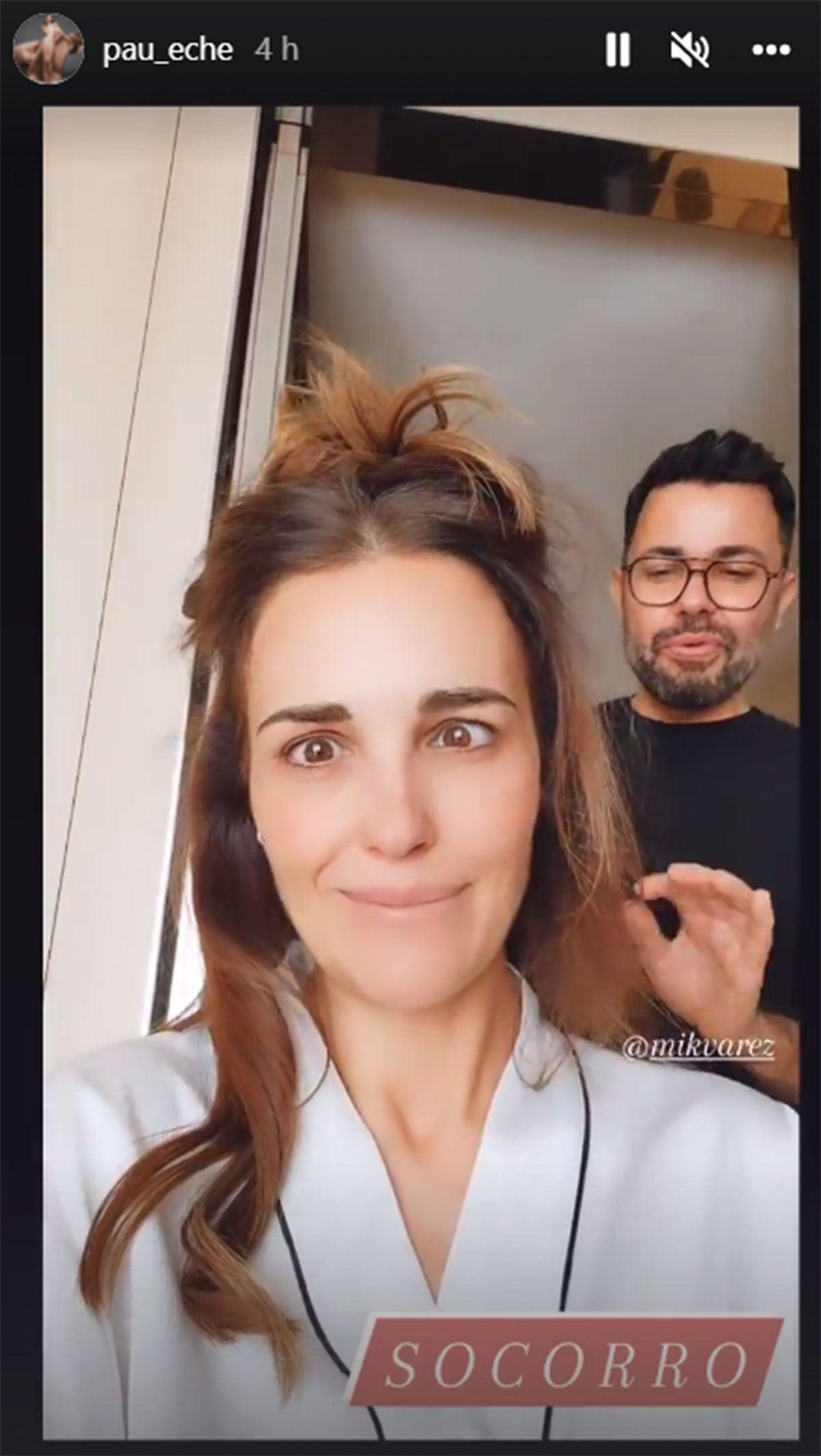Paula Echevarría poniendo los ojos bizcos