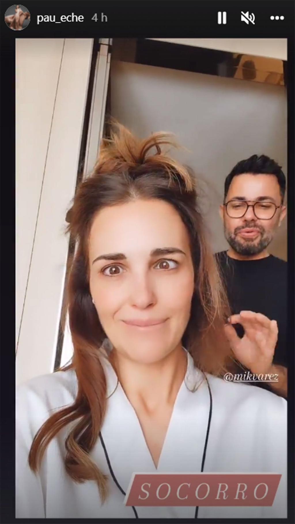 Paula Echevarría poniendo los ojos bizcos