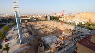 Adiós a la vieja Romareda: el estadio se despide de su última grada