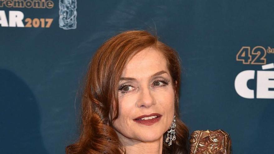 Isabelle Huppert, con el &quot;César&quot; a la mejor actriz. efe