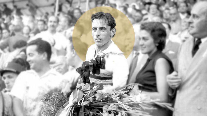 Un ramo de flores para Coppi en Lugano