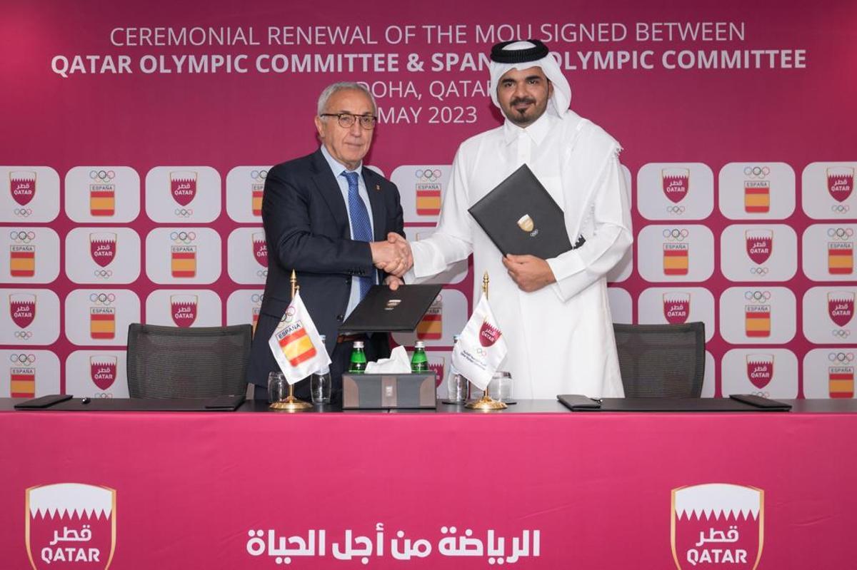 Alejandro Blanco junto al Presidente del QOC